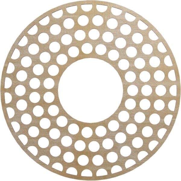 Ekena Millwork Fink Wood Fretwork Pierced Ceiling Medallion, Birch, 26"OD x 9 1/2"ID x 3/8"T CMWP26X26X0375FFBI - main